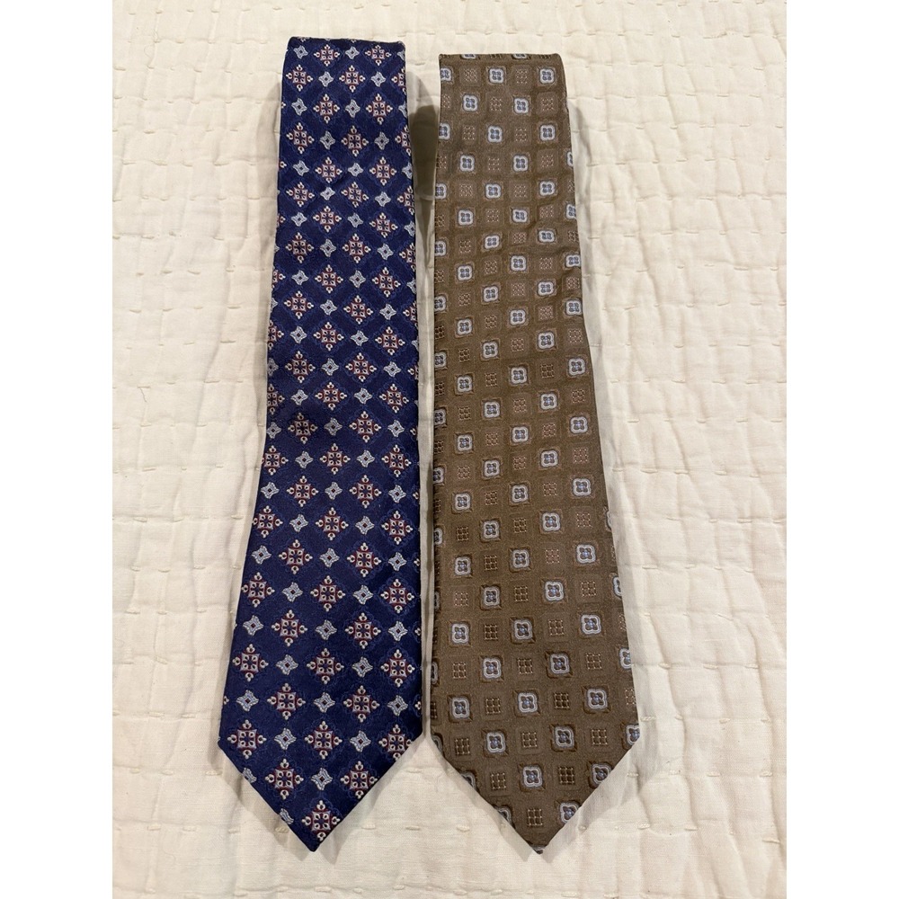 Pair of Canali  Silk Ties Made In Italy